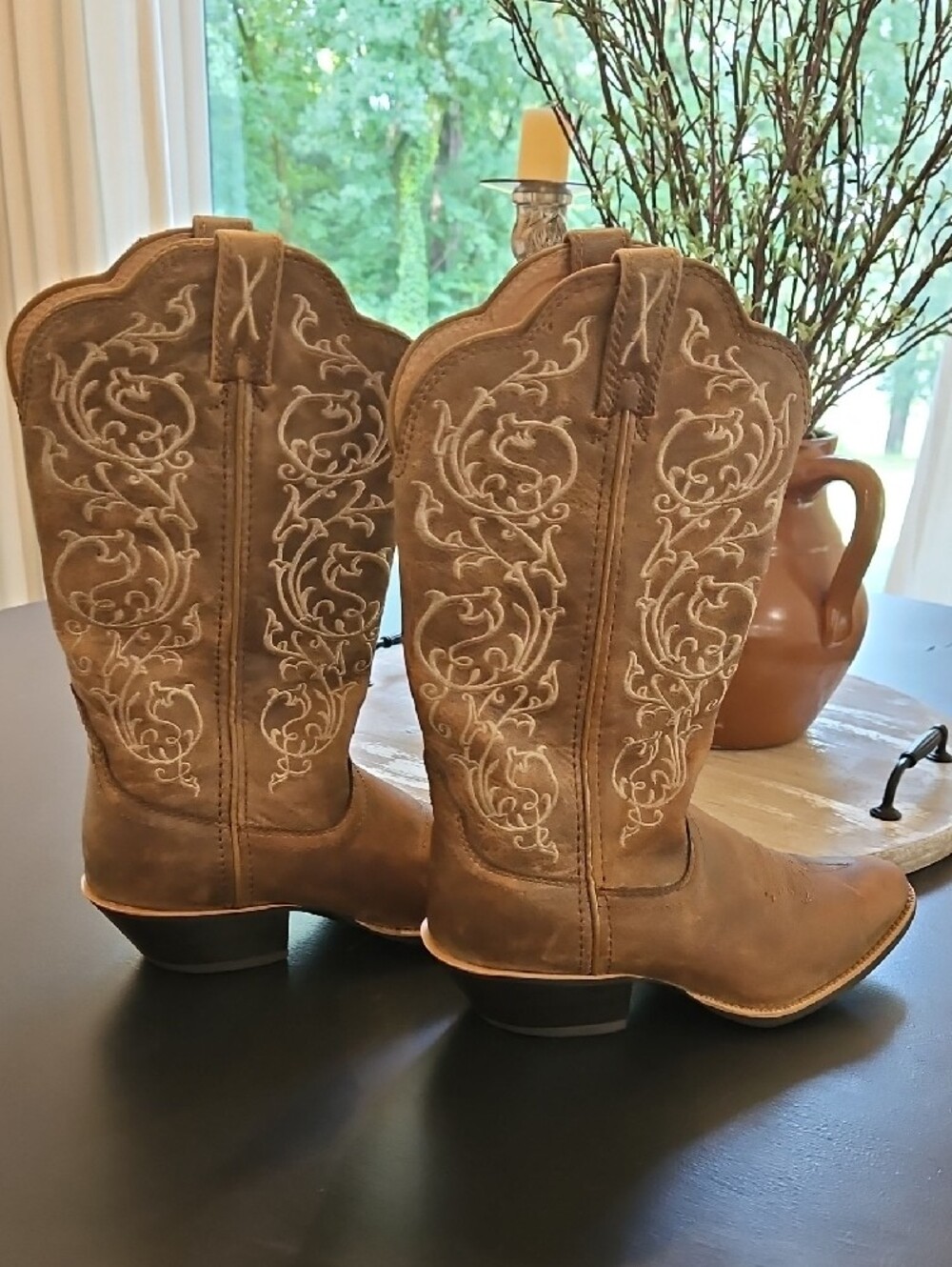 Twisted X Women's Western Brown Embroidered Western Cowboy Boots. Size 6.5 B - Picture 3 of 10